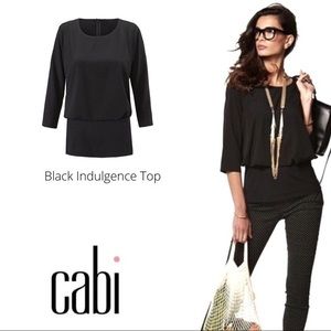 NWOT Cabi Black indulge top size medium